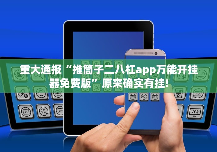 重大通报“推筒子二八杠app万能开挂器免费版”原来确实有挂!