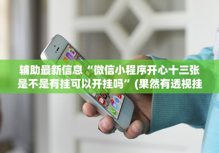 辅助最新信息“微信小程序开心十三张是不是有挂可以开挂吗”(果然有透视挂)