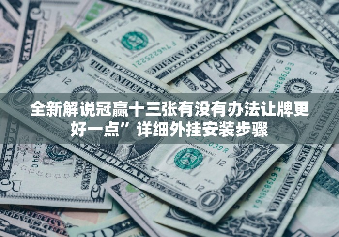 全新解说冠赢十三张有没有办法让牌更好一点”详细外挂安装步骤