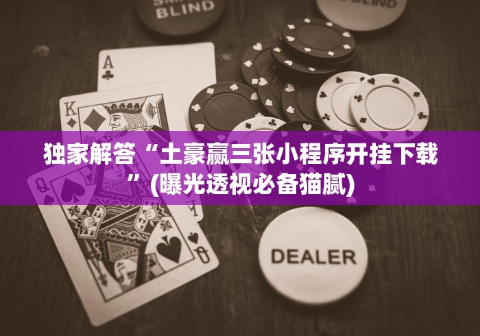 玩家必备“微信小程序十三道真的有挂”(曝光透视必备猫腻)